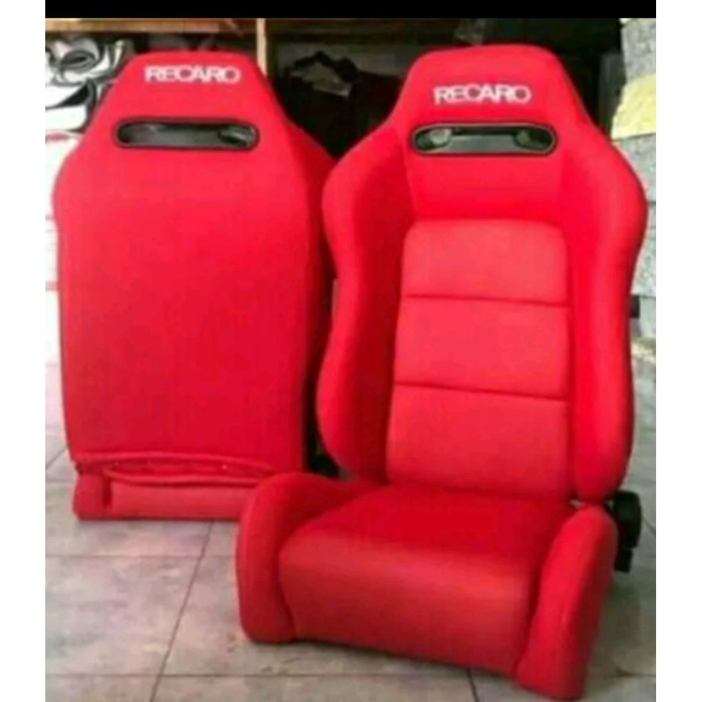 Jok Racing Recaro SR 3/ SR 4 bahan kain sepasang (Lokal)