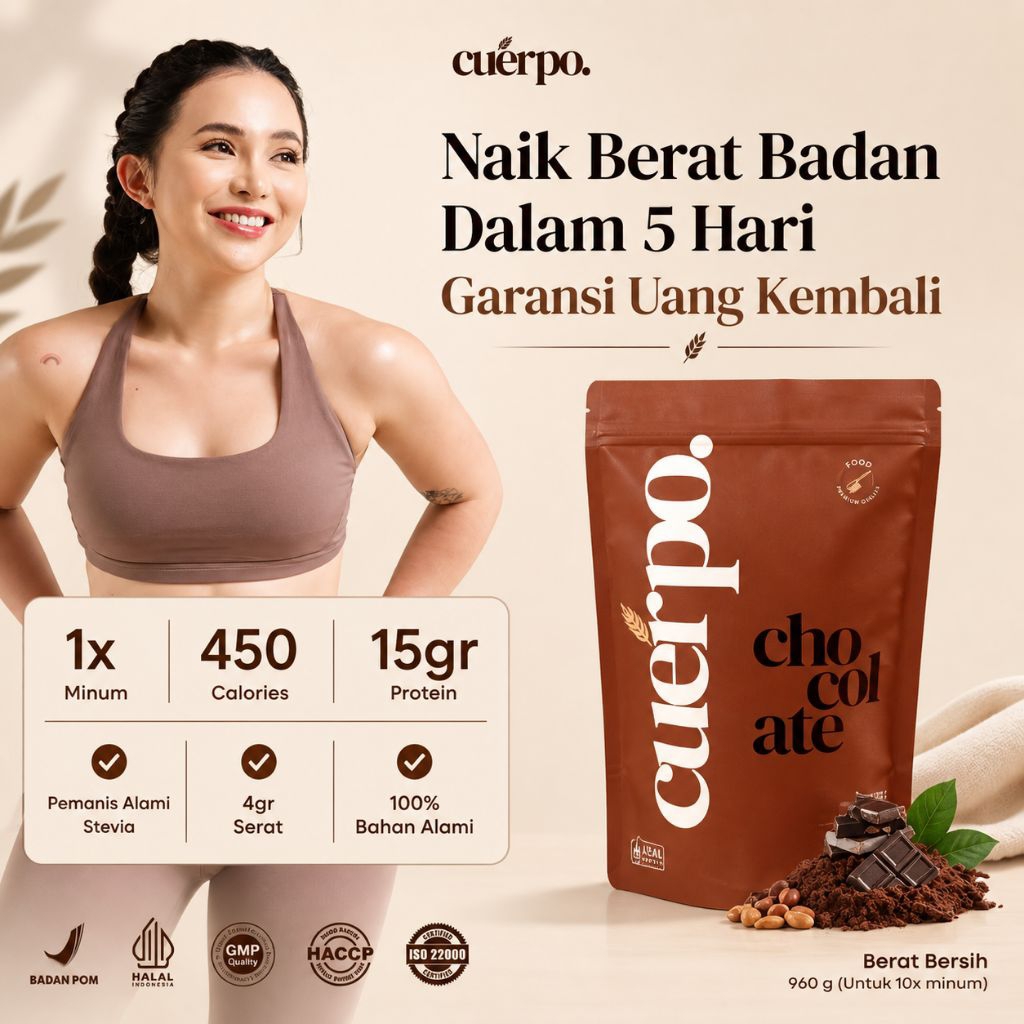 Cuerpo Susu Tinggi Kalori & Protein 960 Gram