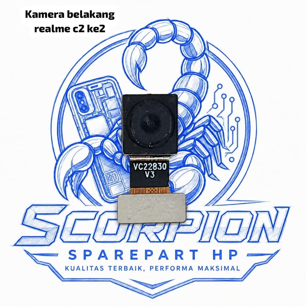 kamera belakang realme c2 -2