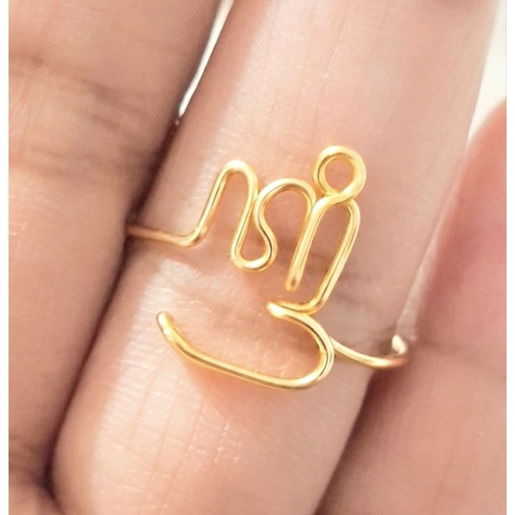 Cincin huruf atau aksara jawa