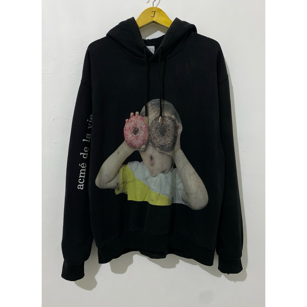 ADLV Baby Face Donuts 1 Hoodie Black be pacth casual style Korean outfit