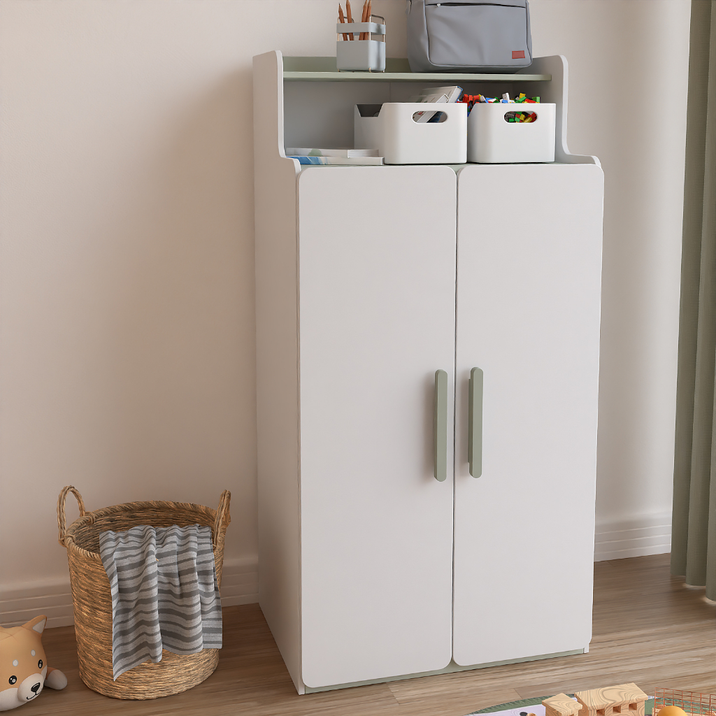 Lemari pakaian anak 2 pintu minimalis/ lemari kecil/ lemari kecil 2 pintu