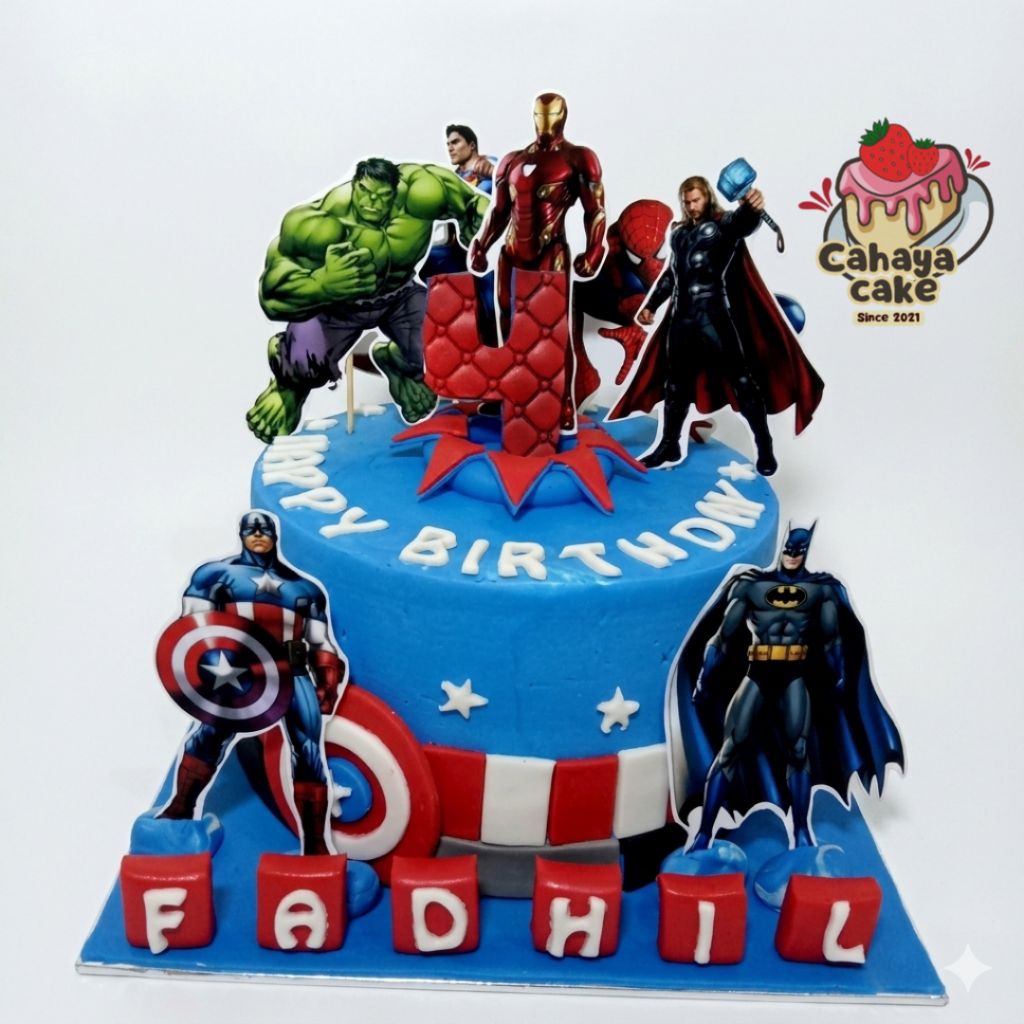 Kue Ulang Tahun Anak / Kue Ulang Tahun Karakter / Kue Ulang Tahun Avengers