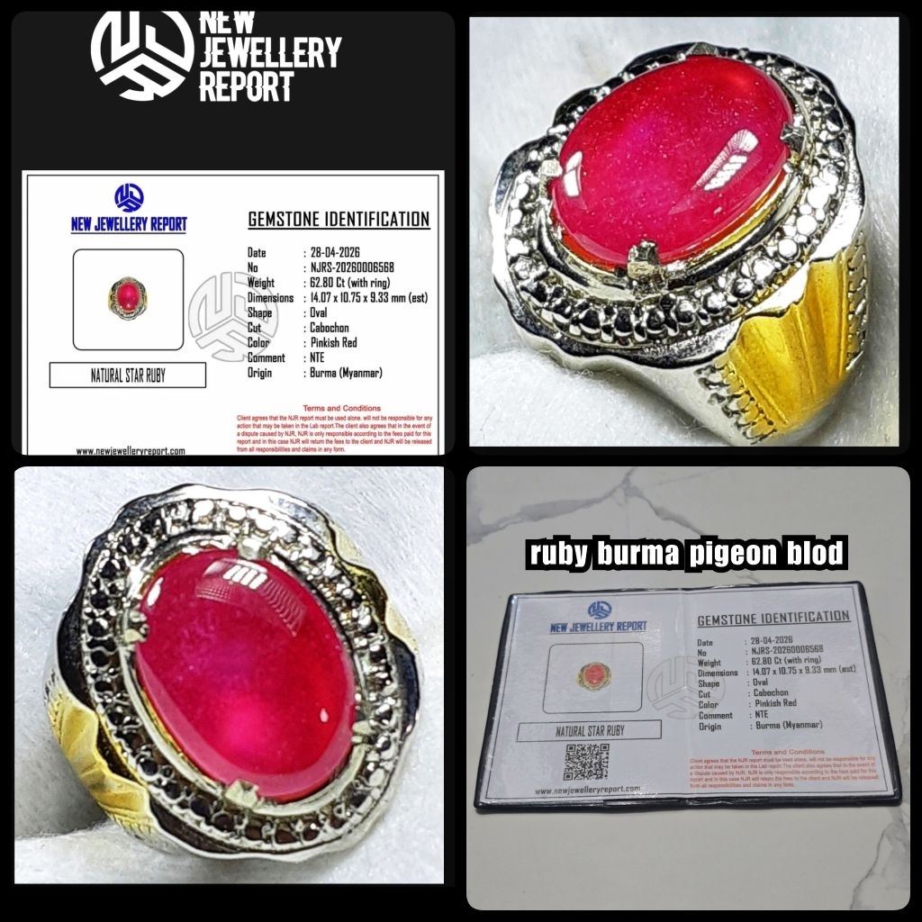 ruby star burma delima burma + memo lab id card ( NTE YA )
