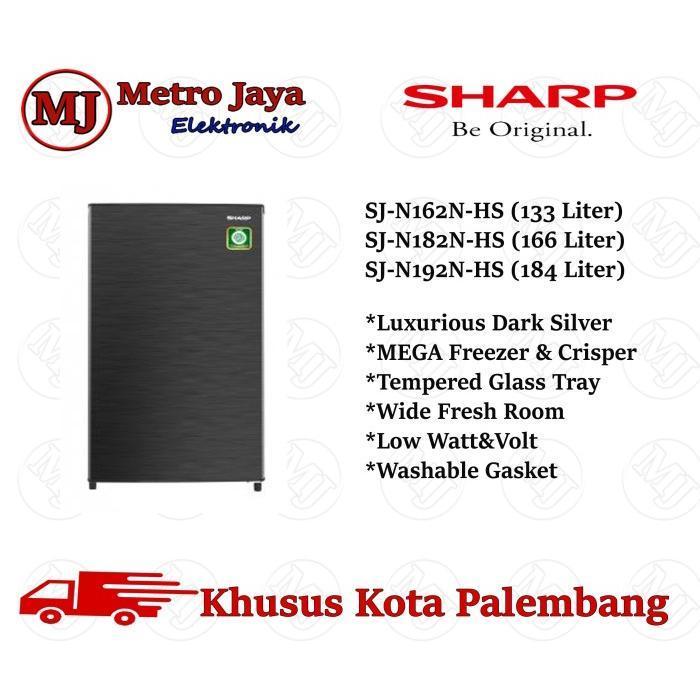 Kulkas 1 Pintu Sharp 166L SJ-N182N-HS / SJ-N183N-HS Kirei Series SJN 182 NHS / SJN 183 NHS