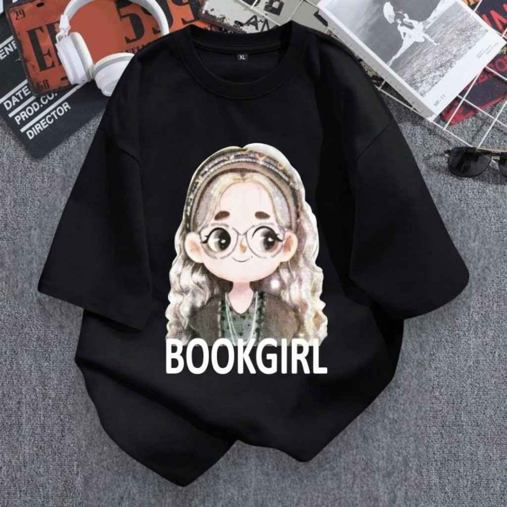Kaos Cewek Oversize Premium LD 110 Panjang 70cm Bahan Adem Cotton Combed 24s Style Korea Trendy