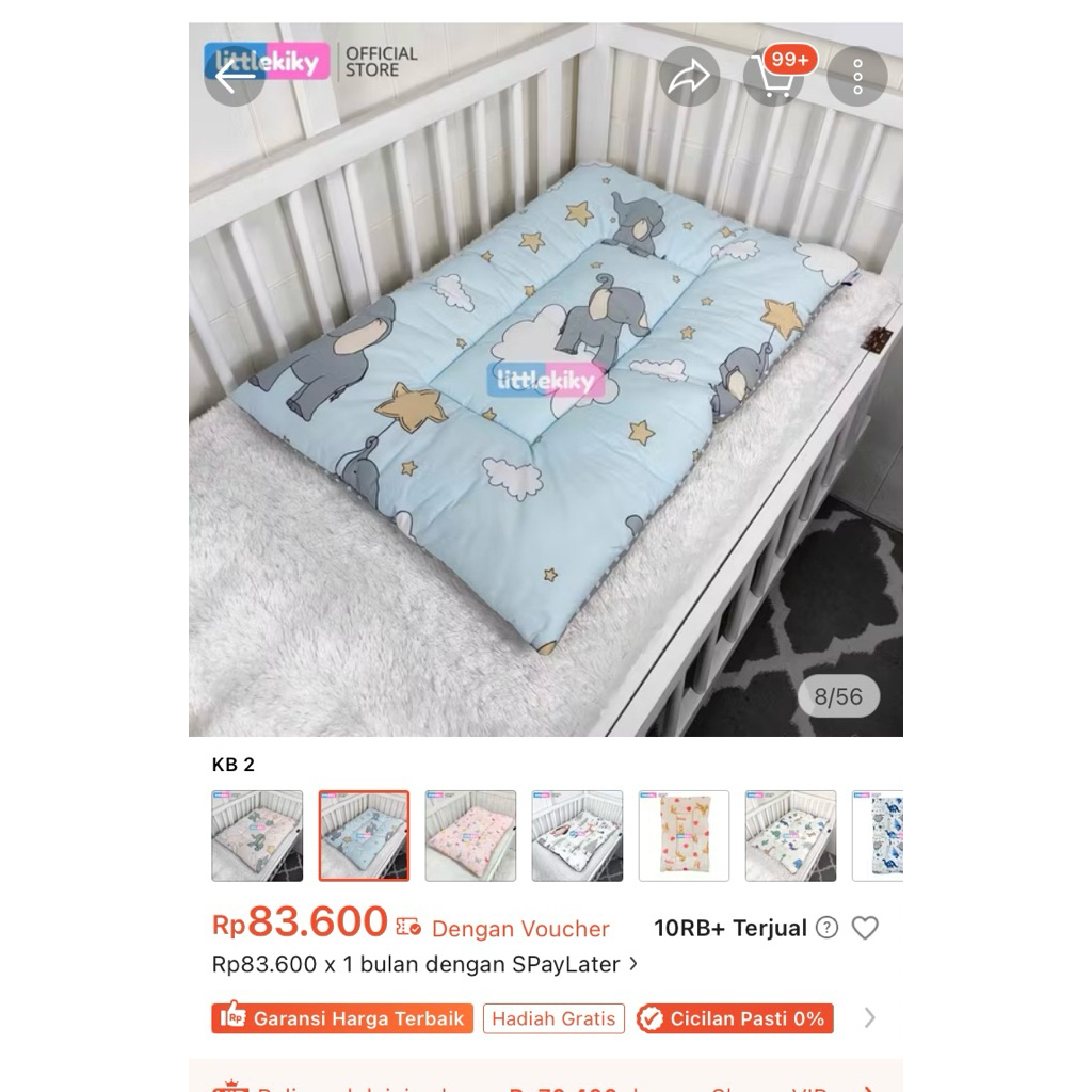Matras (kasur) bayi busa tebal