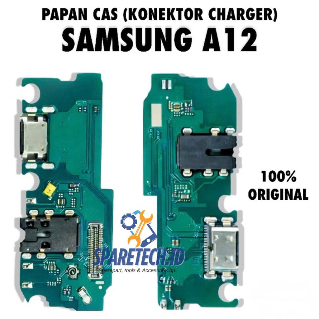Konektor Cas Papan Charger Samsung A12 Original Fullset