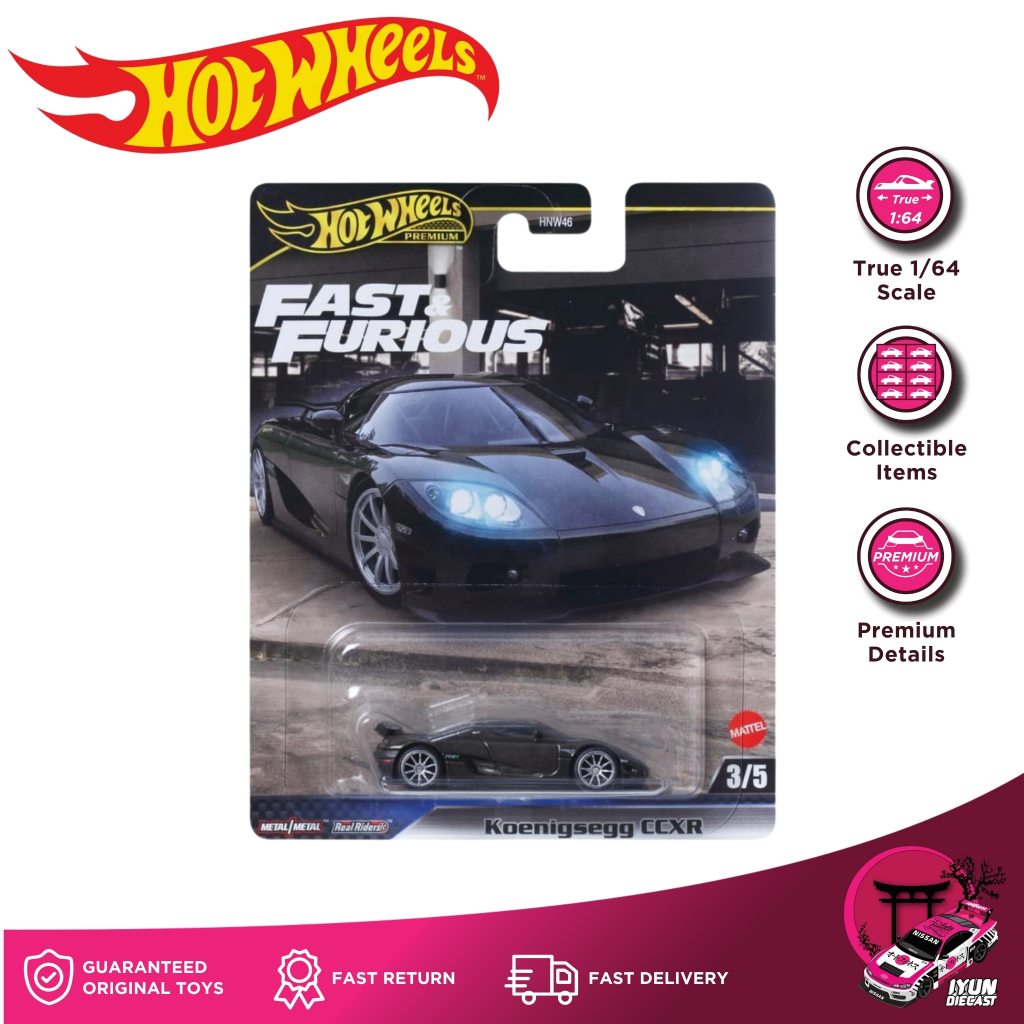 Hot Wheels Premium Fast & Furious Koenigsegg CCXR Diecast 1:64 Real Riders Original