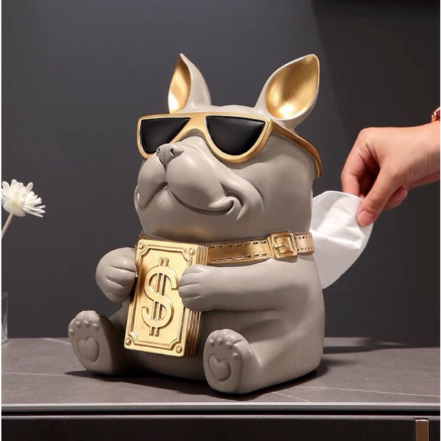 Kotak tissue Model Dog Dollar/ Tempat Tissue Unik