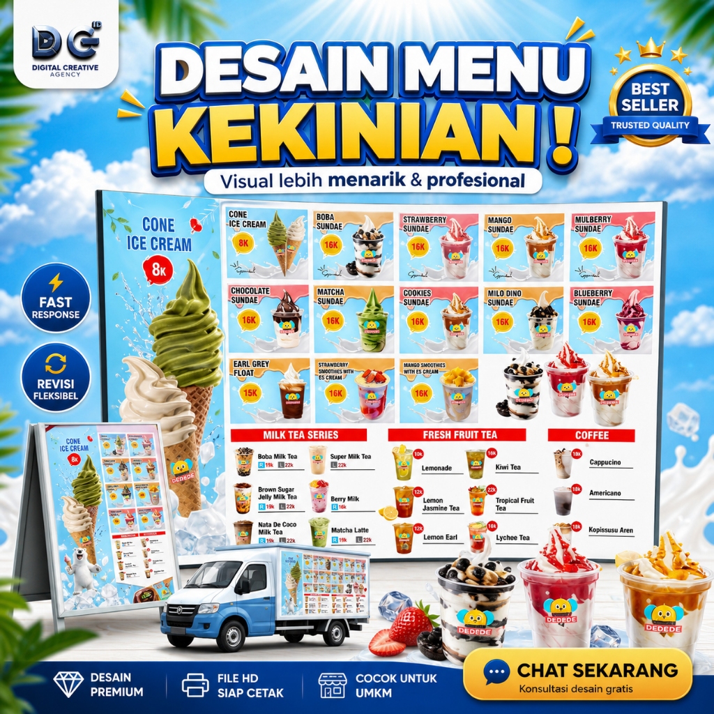Jasa Desain Menu Makanan & Minuman Profesional | Menu Restoran & Cafe – DC ID