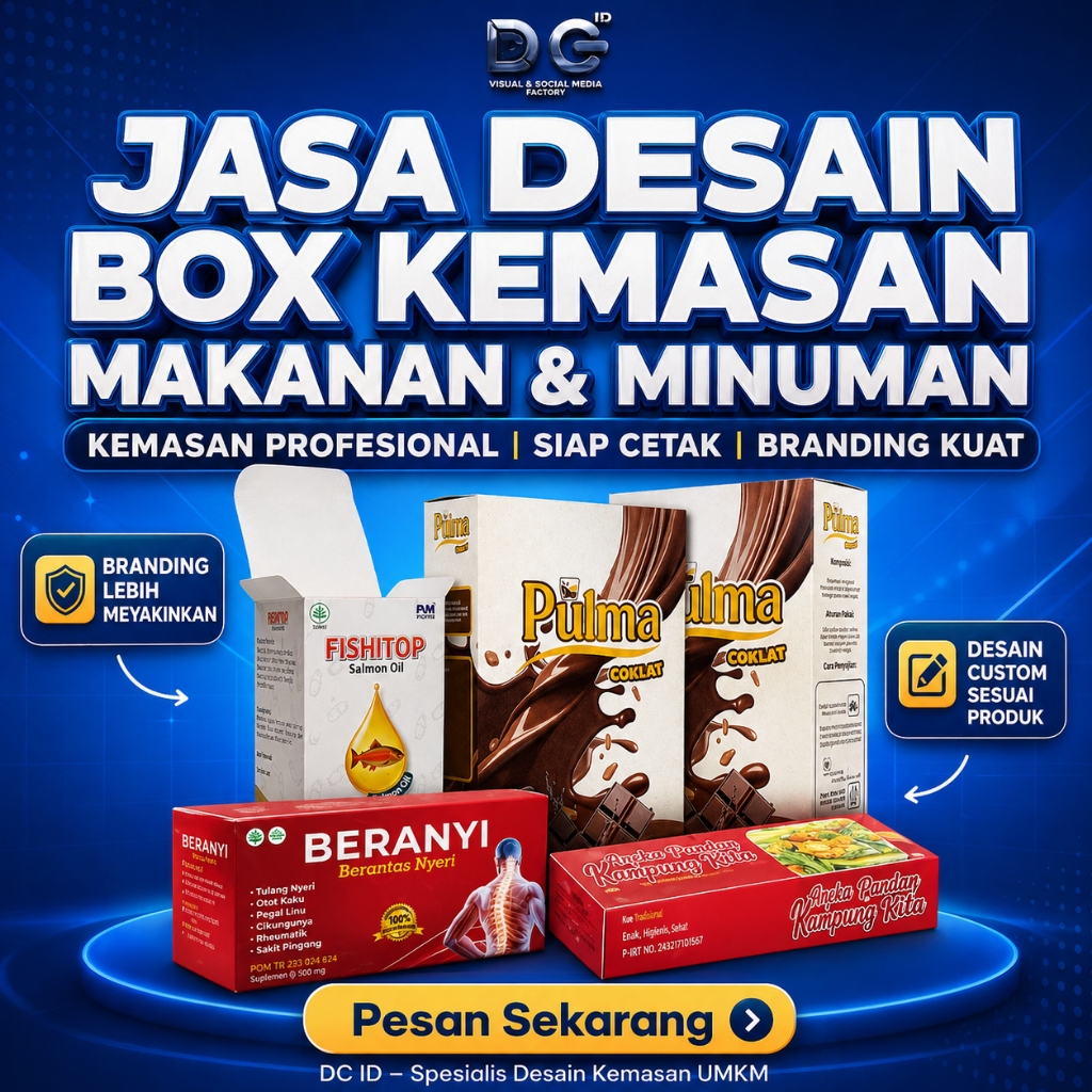 Jasa Desain Box Makanan & Minuman UMKM – Kemasan Profesional Siap Cetak