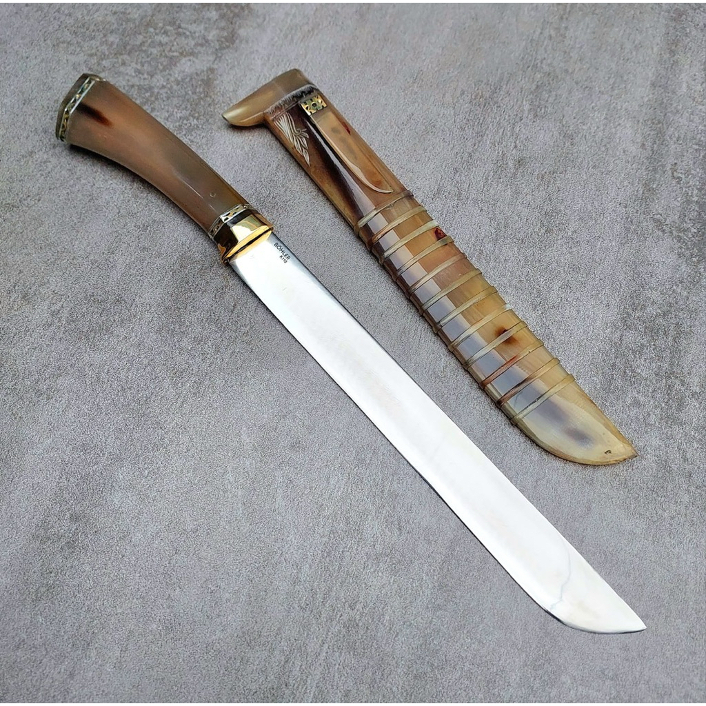 GOLOK PISAU SEMBELIH BAJA BOHLER K110 FULL TANDUK BULE PREMIUM