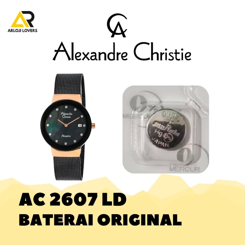Baterai Jam Alexandre Christie AC2607LD Original
