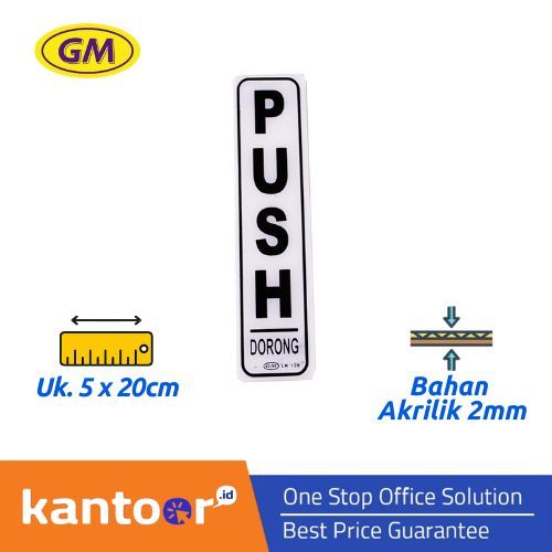 GM LABEL PUSH LK-128 KECIL