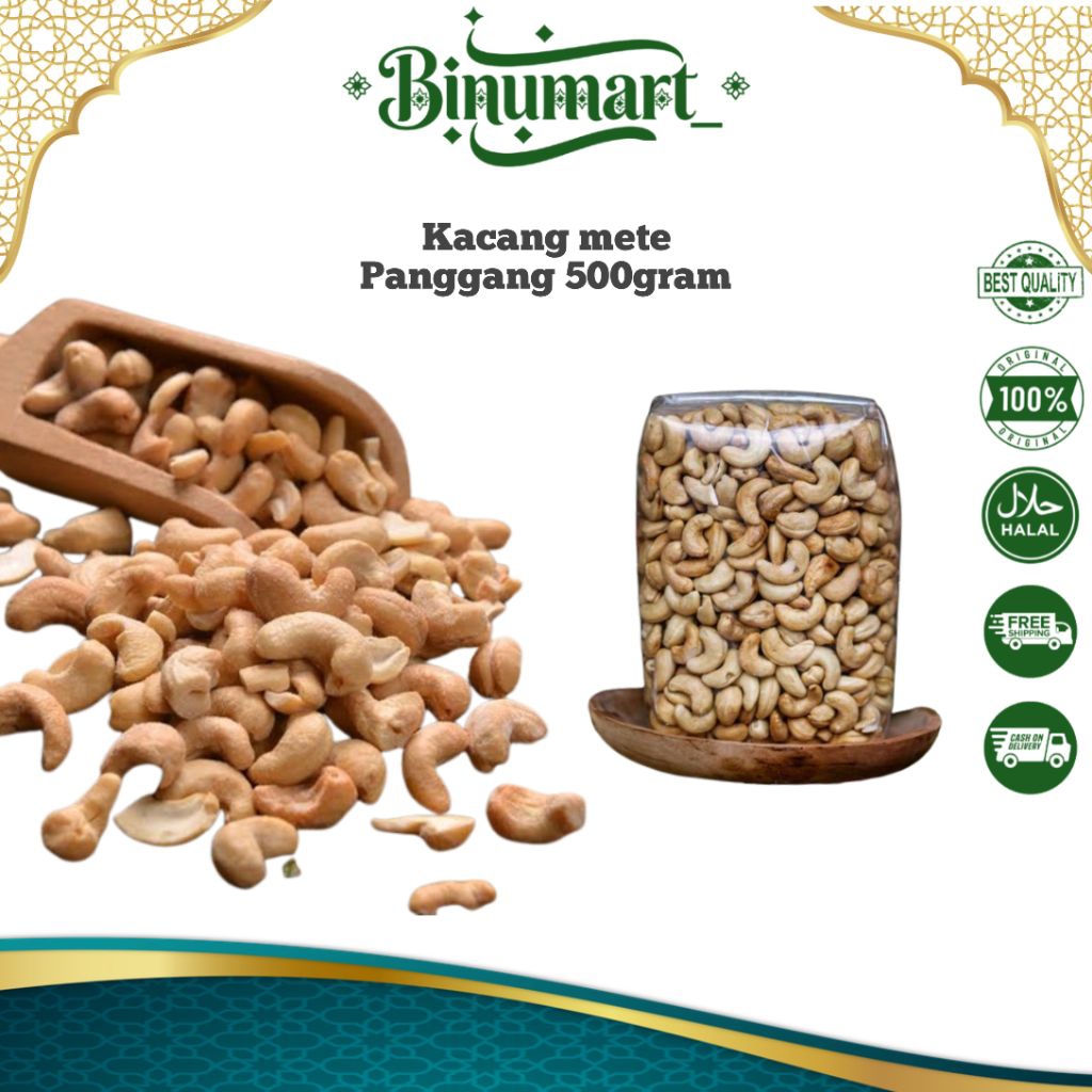 Kacang Mete Panggang 500gram/kacang mete mede