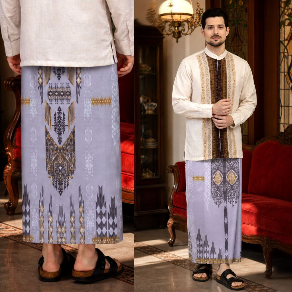 Sarung Bintang Gajah Onta Legenda WS 7650 KIRNA Motif Ornamen Etnik Modern