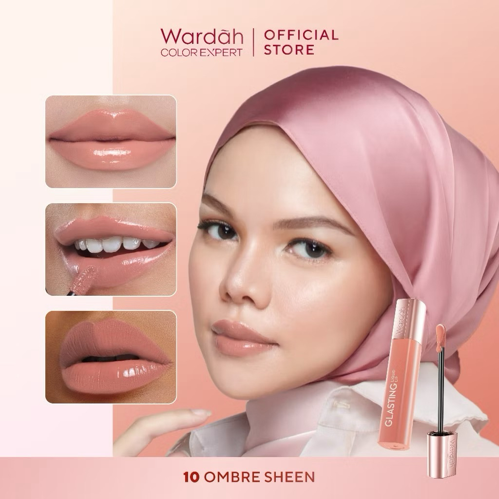 Wardah Glasting Liquid Lip - Tahan Lama, Transferproof