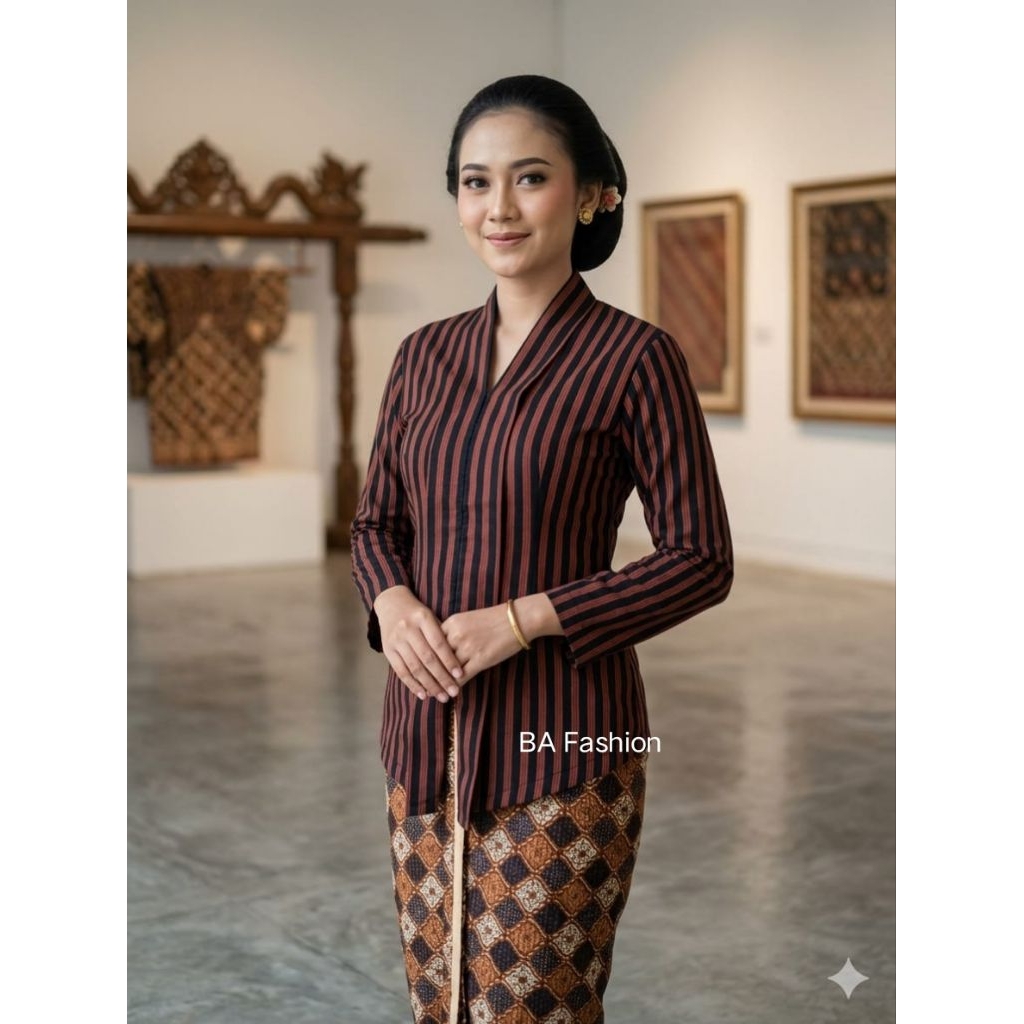 Baju Lurik wanitadewasa Baju lurik pria Bahan katun halus atasan