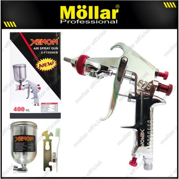 Air Spray Gun F 75 XENON / Alat Semprot Semprotan Cat Xenon F75 Tabung Atas XENON