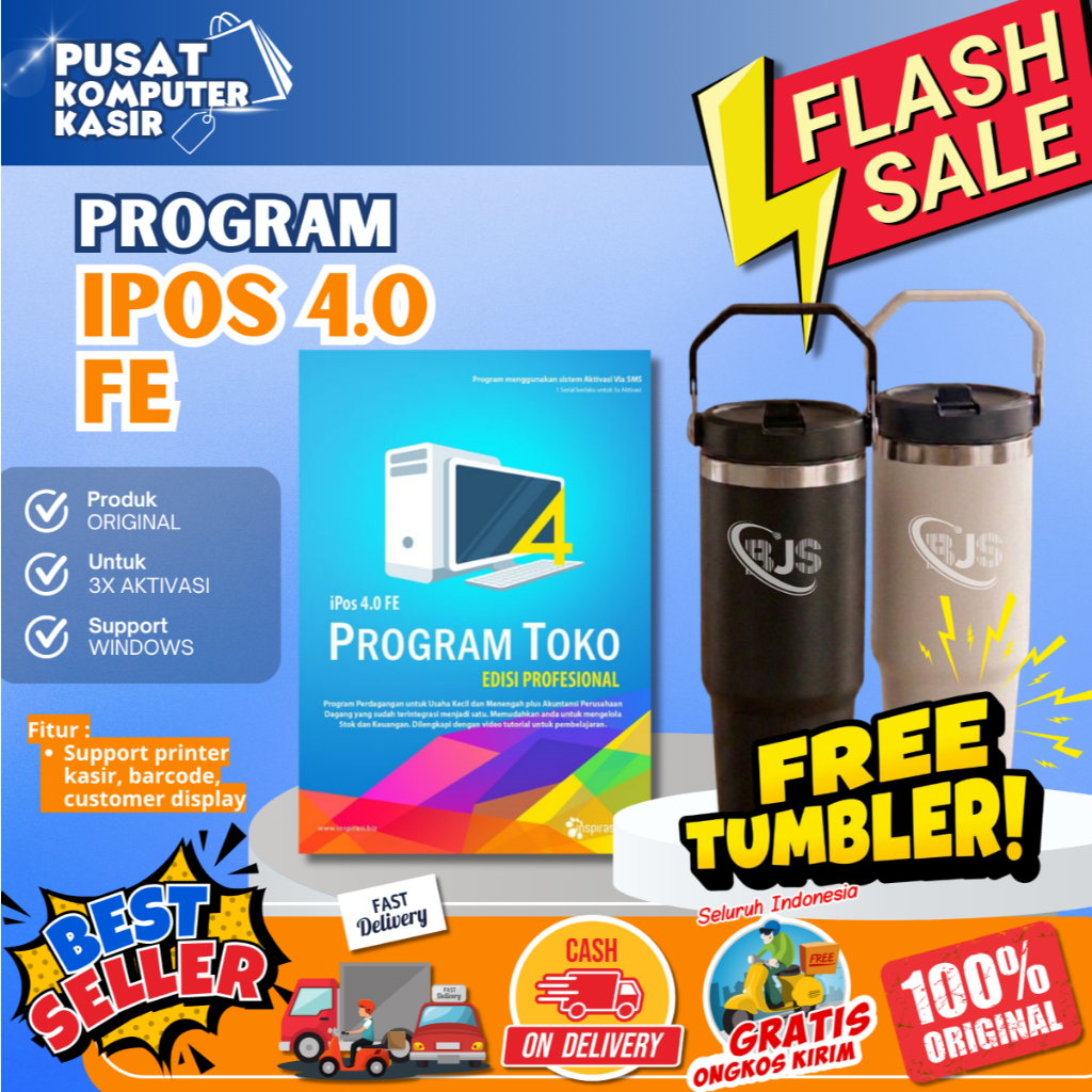 Program Kasir Toko IPOS 4 FE | Program Kasir IPOS 4 FINAL EDITION | Program Kasir Toko Sembako | Pro