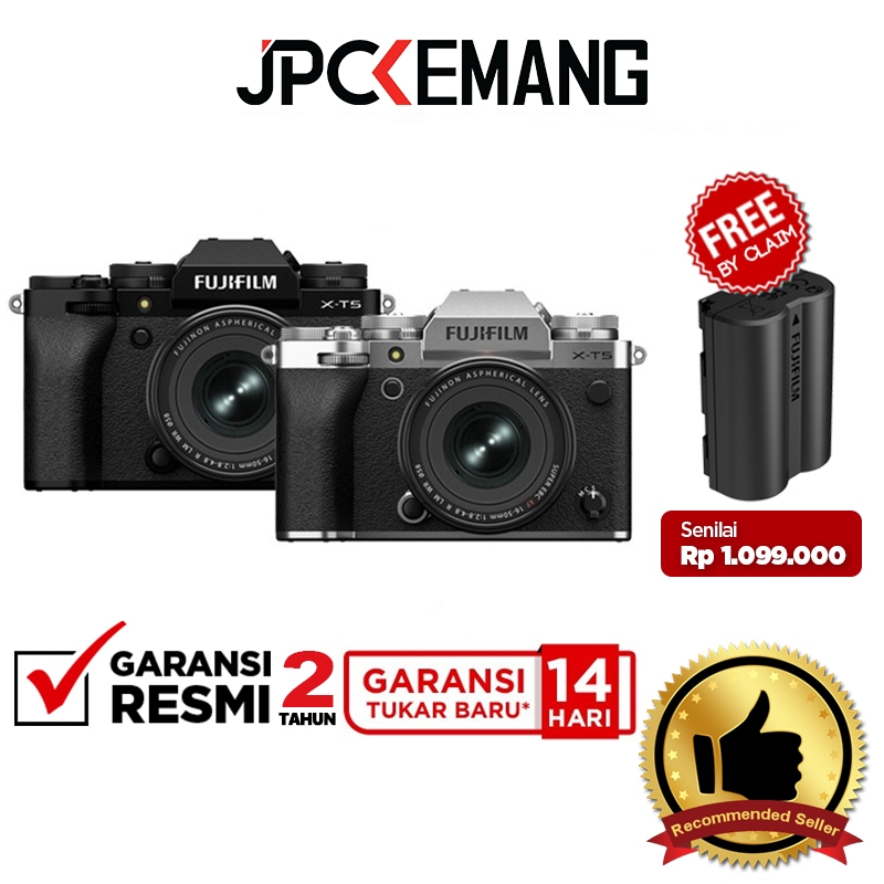 Fujifilm XT5 Kit 16-50mm f2.8-4.8 Mirrorless Camera Fuji X-T5 XT 5 16-50 mm Garansi Resmi
