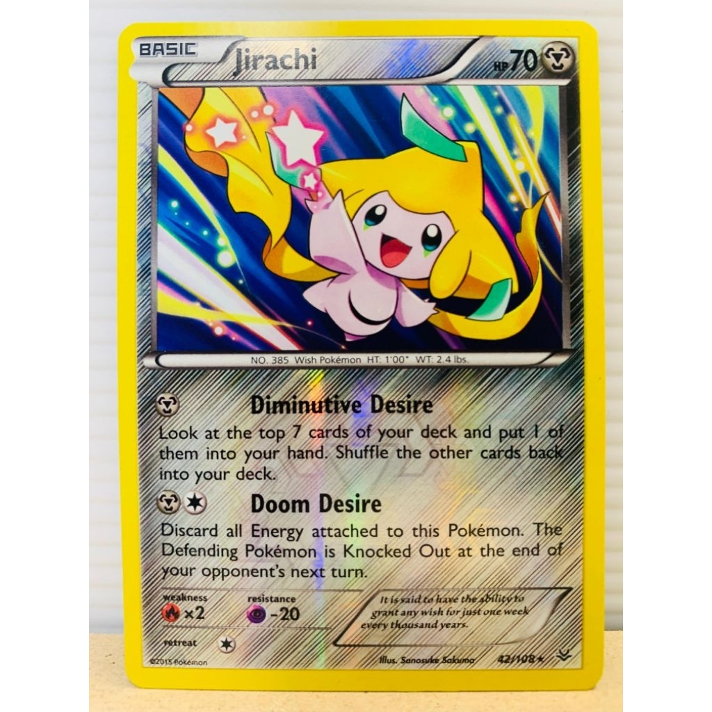 Jirachi 42 Reverse Holo Pokemon Roaring TCG English Inggris