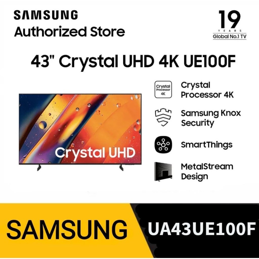 SAMSUNG CRYSTAL UHD 4K 43 inch SAMSUNG 43UE100F Smart TV 43" 43UE100 Samsung UE100F 43 inch