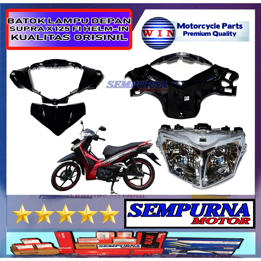 Merek Win Kualitas Original Batok Lampu Depan Belakang Supra X 125 Helm In Fi