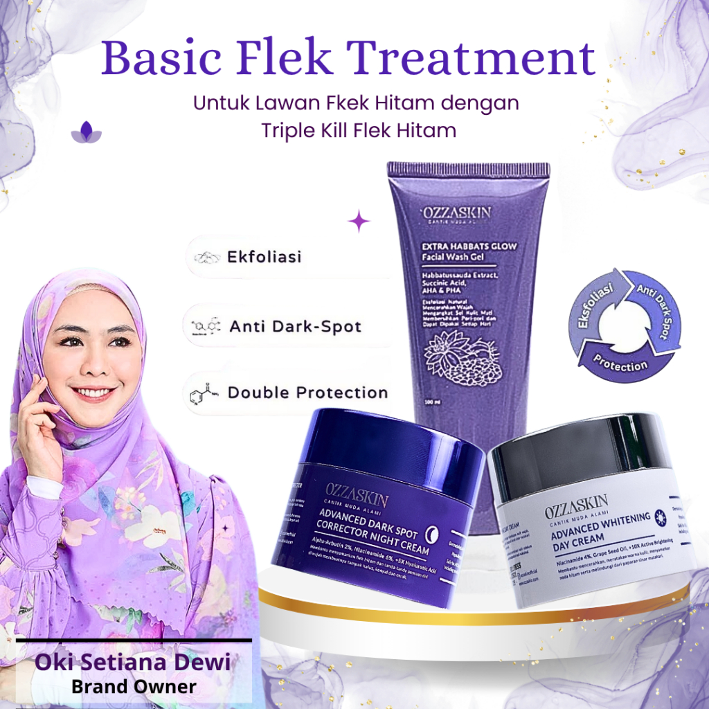 Ozzaskin Perawatan Basic Flek Treatment Ozzaskin Skincare By Oki Setiana Dewi