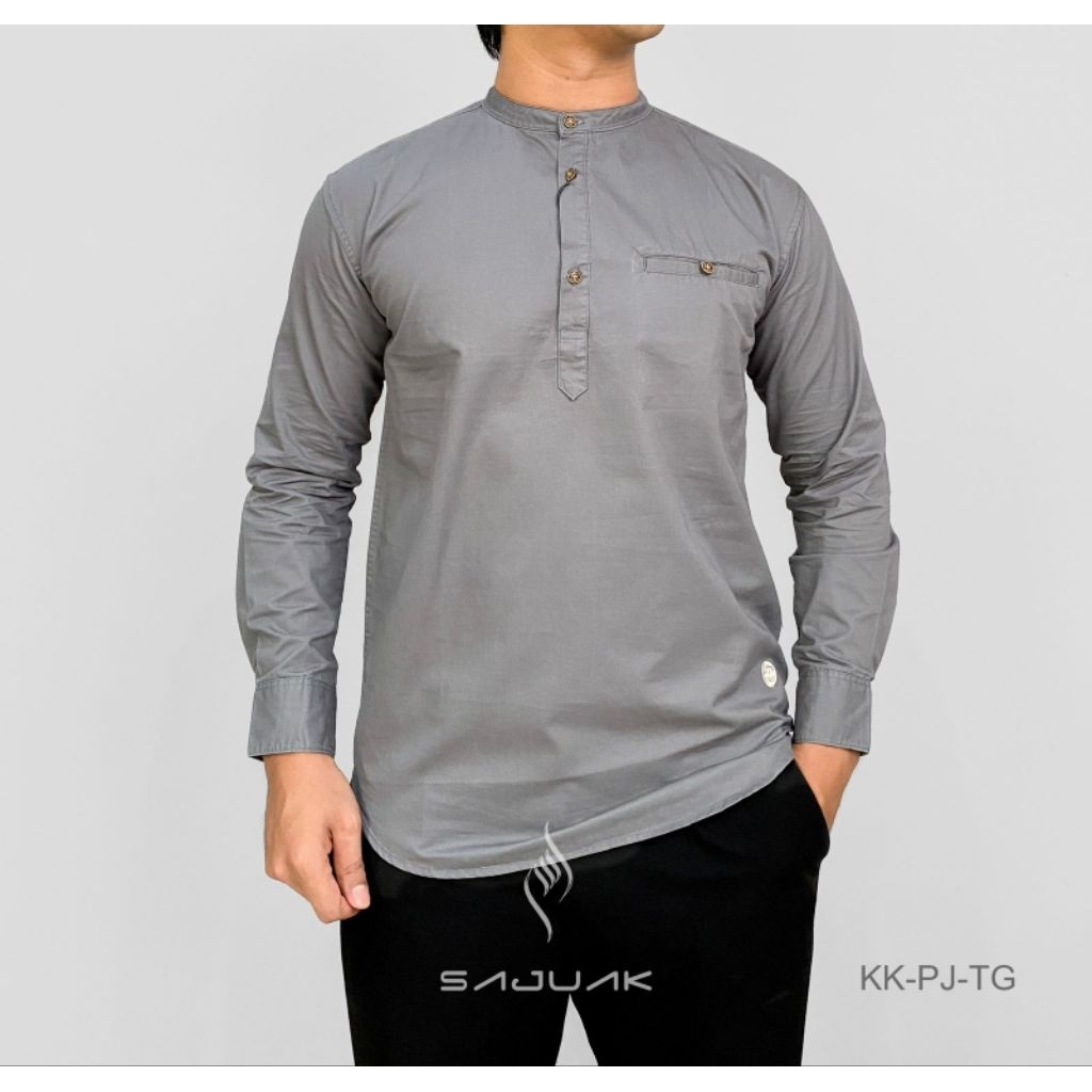KEMKO SAJUAK POLOS KANCING SETENGAH