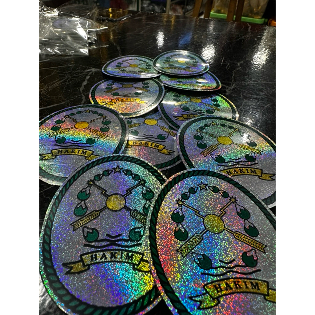 Stiker Mobil HAKIM HOLOGRAM 2 Layer