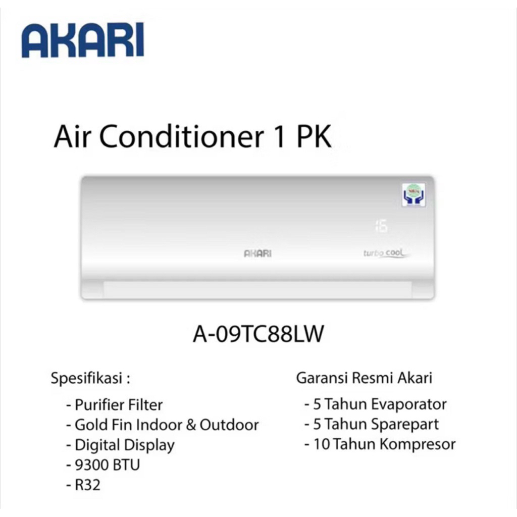 AC AKARI 1PK 09TC88 (unit only)