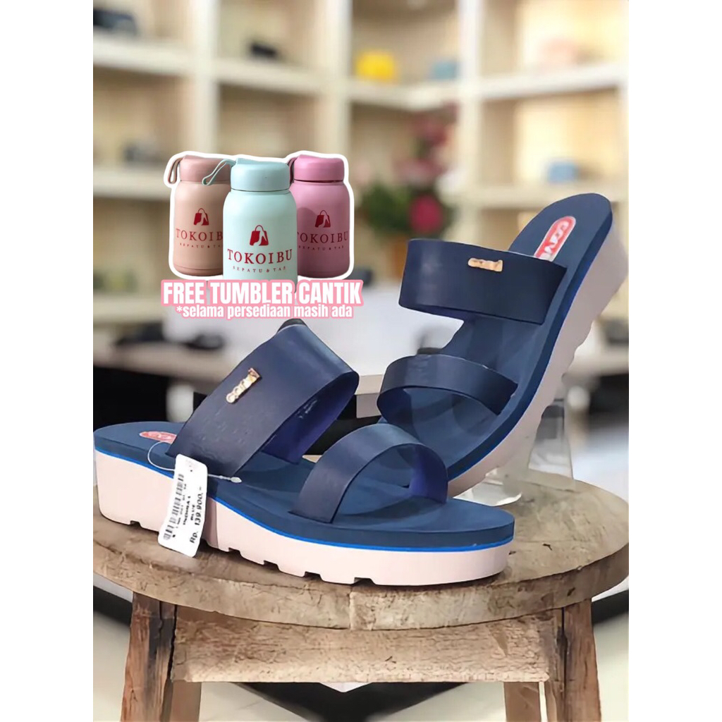 sandal cewe dewasa CARVIL / Indira L / blue