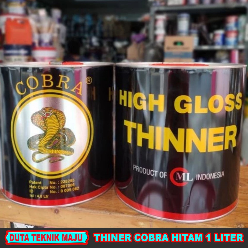 KHUSUS GOSEND Thinner Cobra 5 Liter Pengencer Cat Kayu & Besi Cepat Kering High Gloss