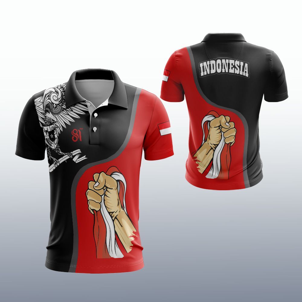 Kaos Baju pria 17 Agustus sublime keren terbaru