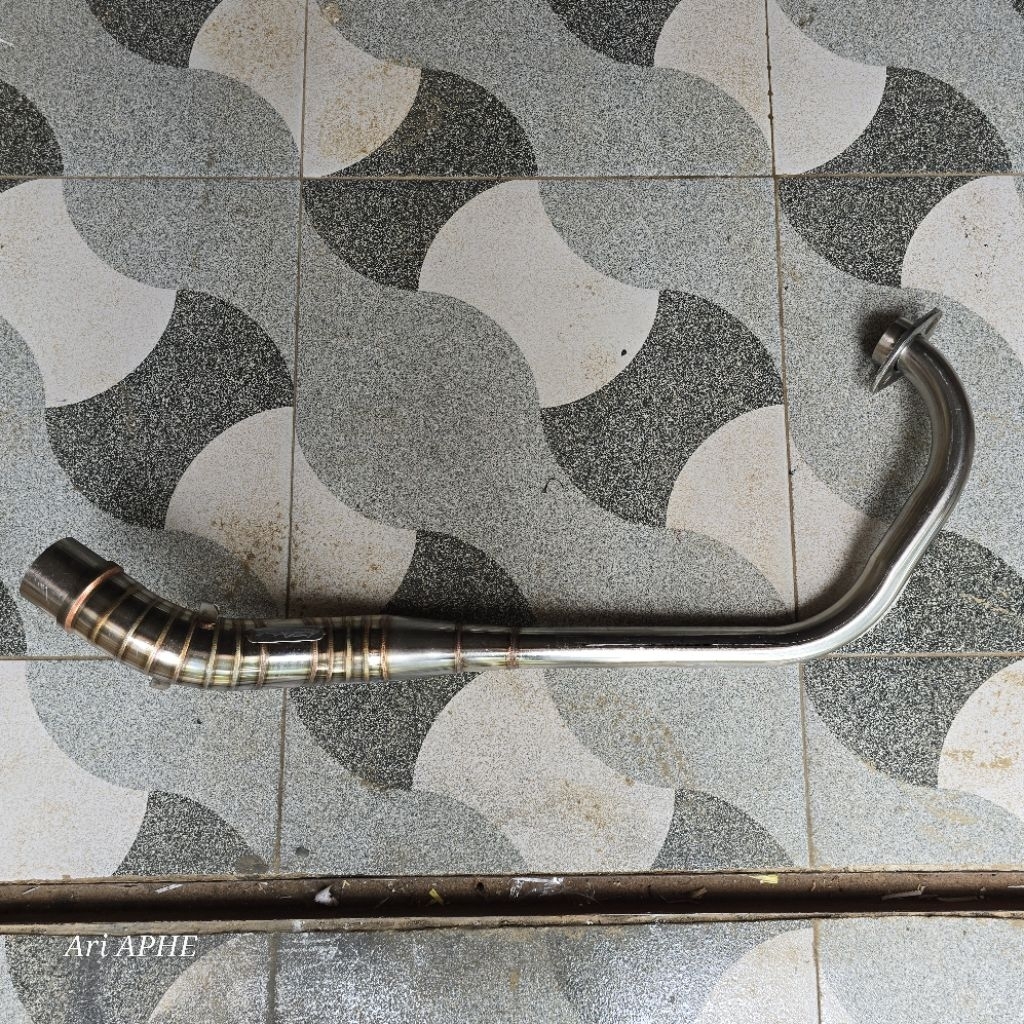 header pipa leher knalpot SATRIA FU 150 KARBU twobrothers thailand