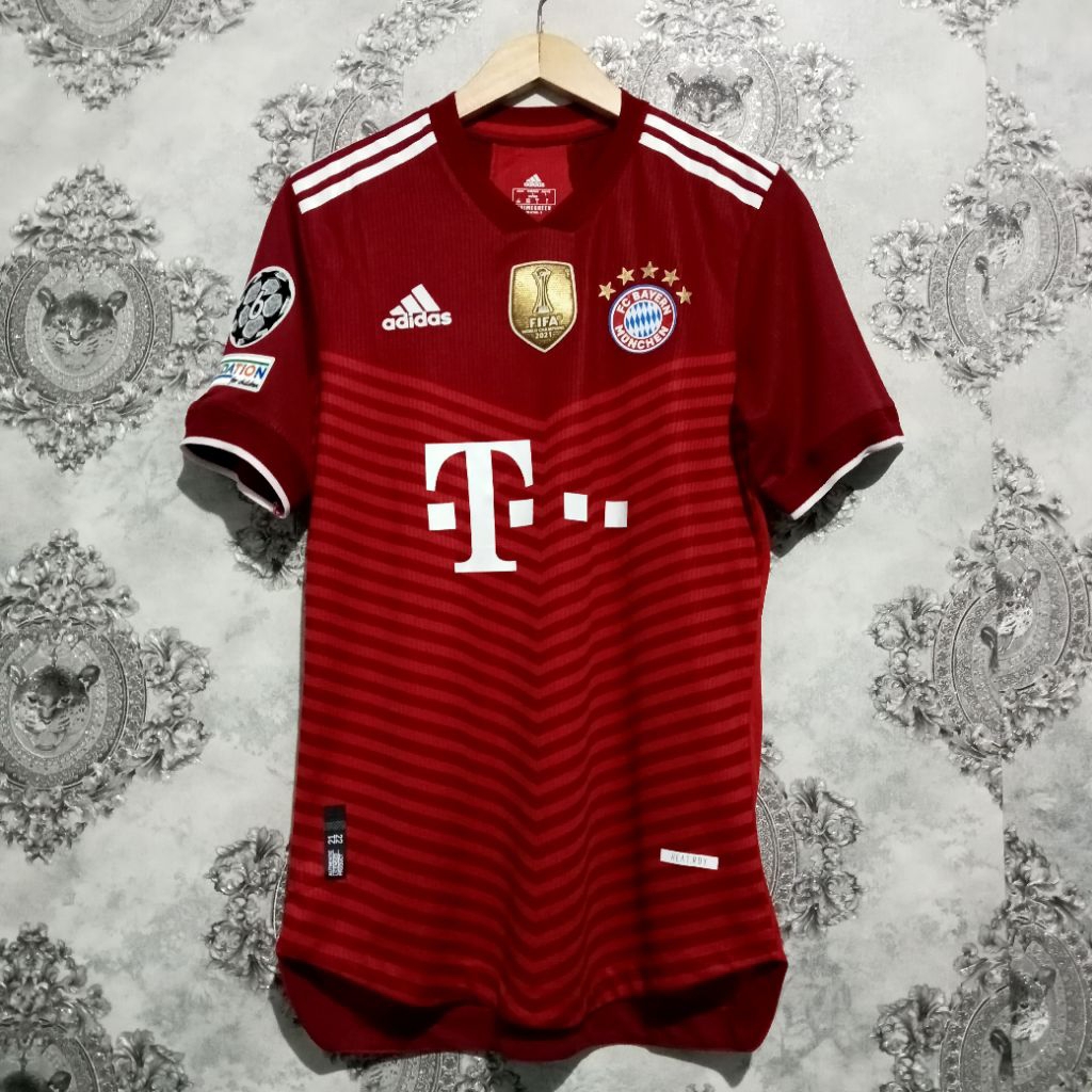 Jersey Player Issue Bayern Munchen Home 2021/2022 Nameset Upamecano Champions League