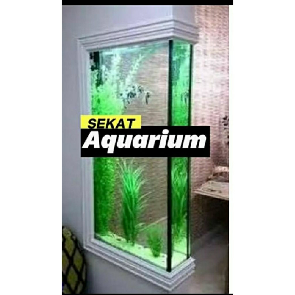aquarium 48x38x80 full 8mm aquarium kaca