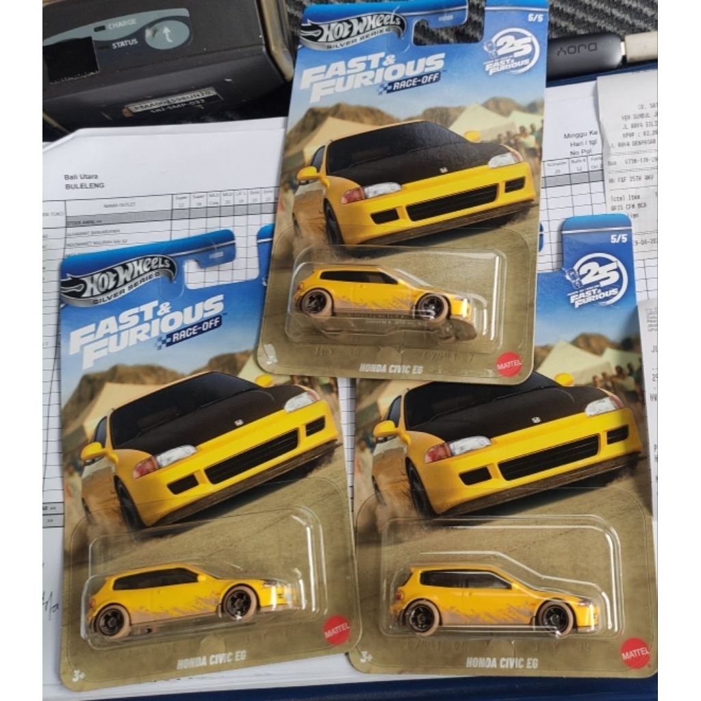 Honda Civic EG kuning Fast n Furious