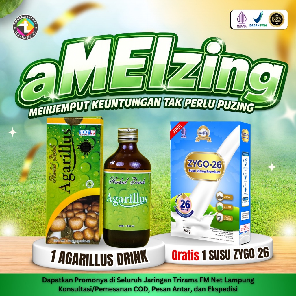 Herbal Drink Agarillus - Agarillus Hijau Original Berlogo