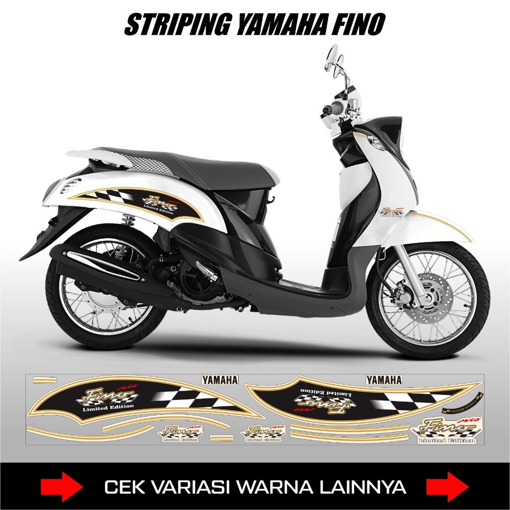 Striping Yamaha Fino Limited Edition  Stiker Custom Motor