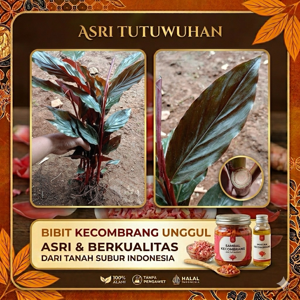bibit kecombrang merah segar unggul sehat