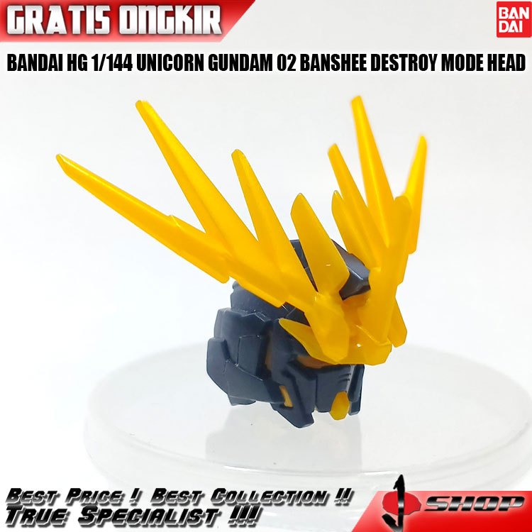 BANDAI HG 1/144 UNICORN GUNDAM 02 BANSHEE DESTROY MODE HEAD HG4042