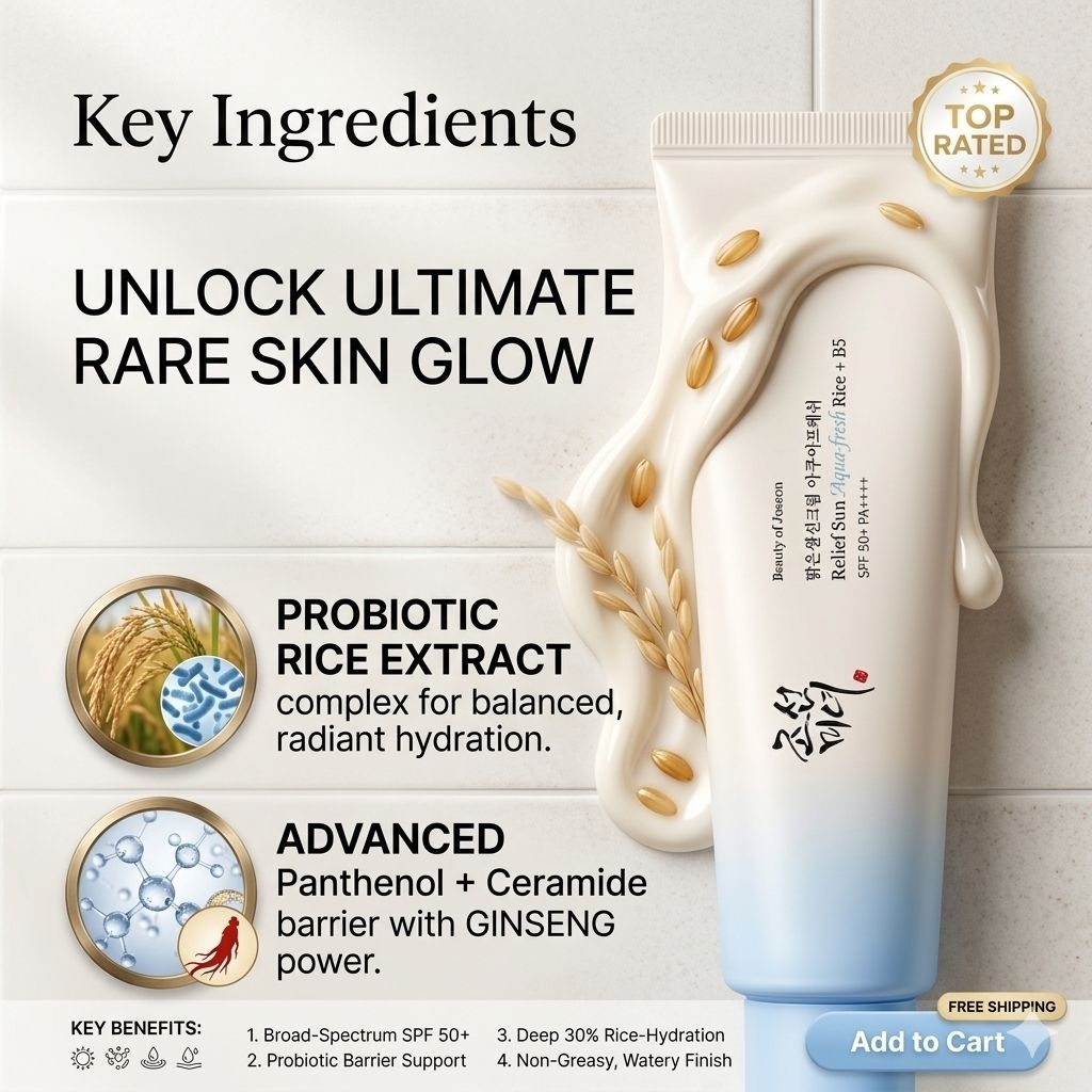 [Ori&New] Sunscreen Beauty Of Joseon Aqua Fresh & Rice Probiotics