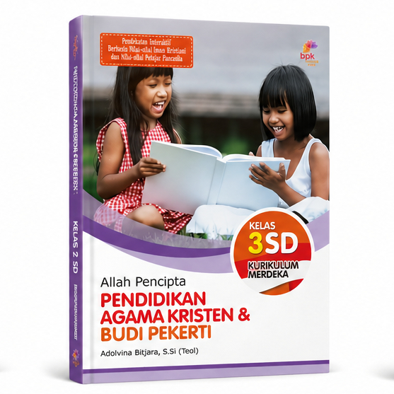 Buku PENDIDIKAN AGAMA KRISTEN KELAS 3 SD KURIKULUM MERDEKA BPK Gunung Mulia. PAK & BUPEK KUMER