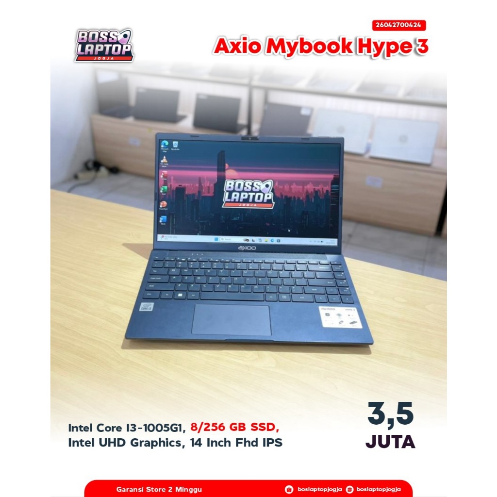 AXIOO MYBOOK HYPE 3 INTEL CORE I3 8/256 GB