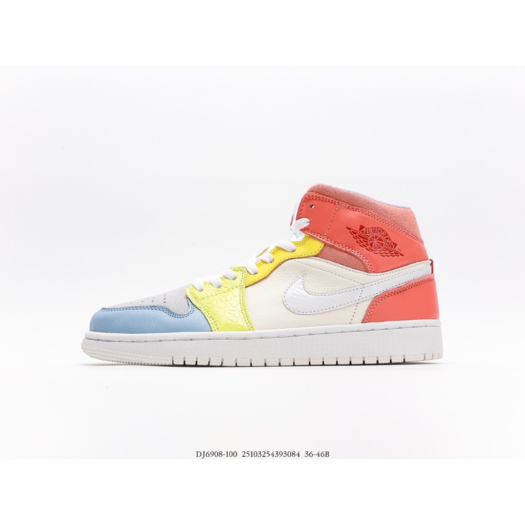 Blackshoes - Sepatu Sneakers Air Jordan 1 Mid To My First Coach