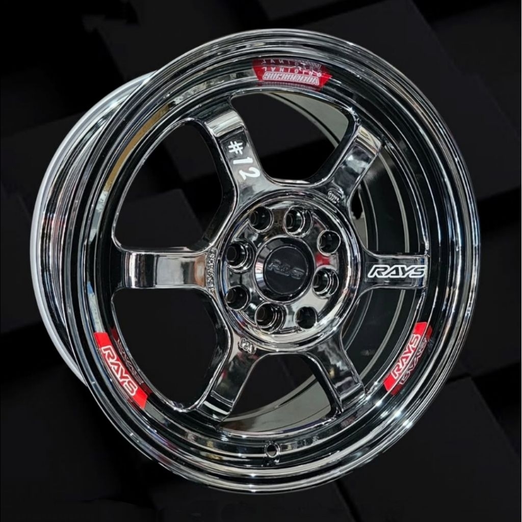 velg ring 16 TE37V CELONG lebar 7 pcd 4x100 - 4x114,3 velg racing r16 avanza Xenia velg mobil ring 1