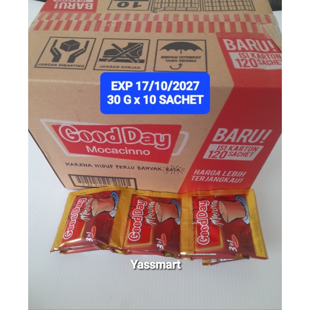 KOPI Good Day Mocacinno Renceng 30 g 10 Saset/Coffee Instan 3 in 1 Kopi Berkualitas Untuk Menemani H